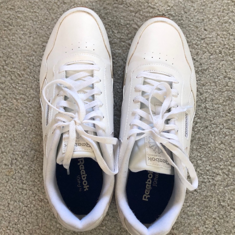 White Reebok sneakers!!!